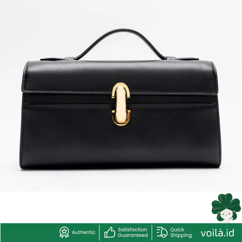 Symmetry Pochette Calfskin Leather Black Ghw