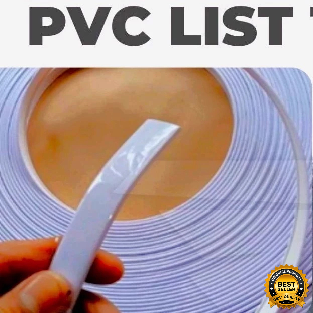 Liss Karet PVC Edging U 12mm Photoblock 12mm 1Rol 50Meter PVC U Kaca Cermin Standing Mirror Dekorasi