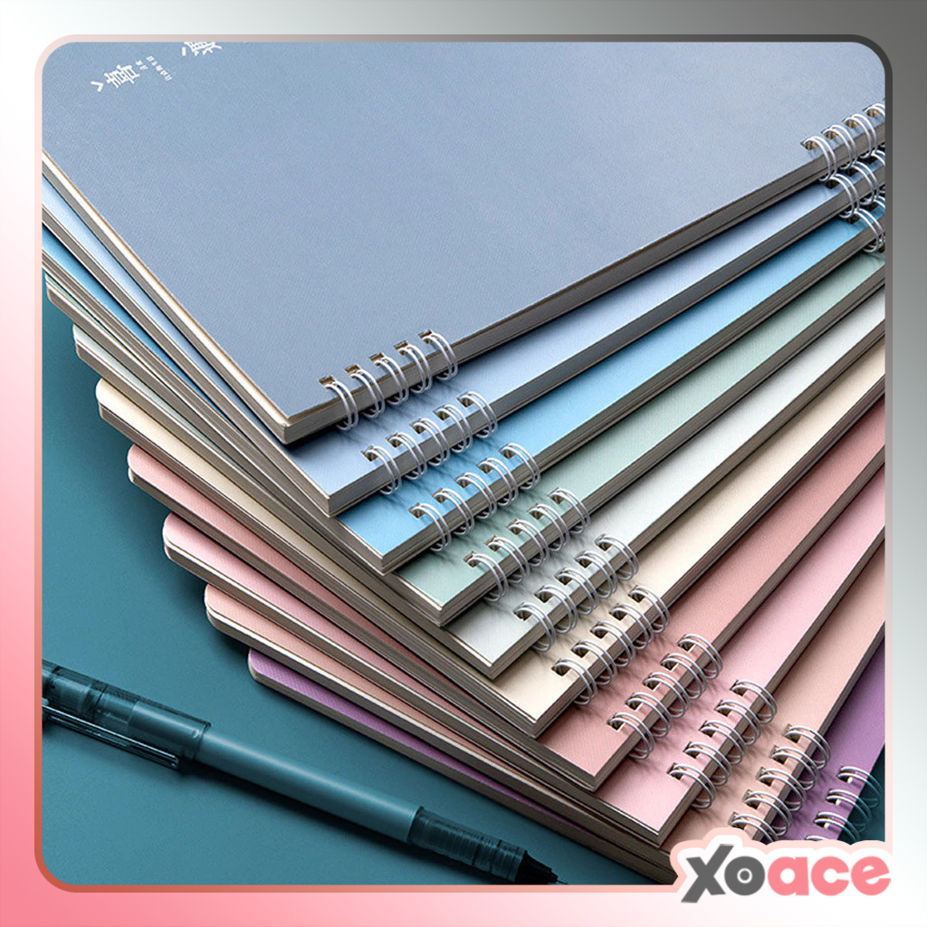 Buku Notebook A5 / B5 Double Coil Waterproof Tebal Halaman Bergaris SBN