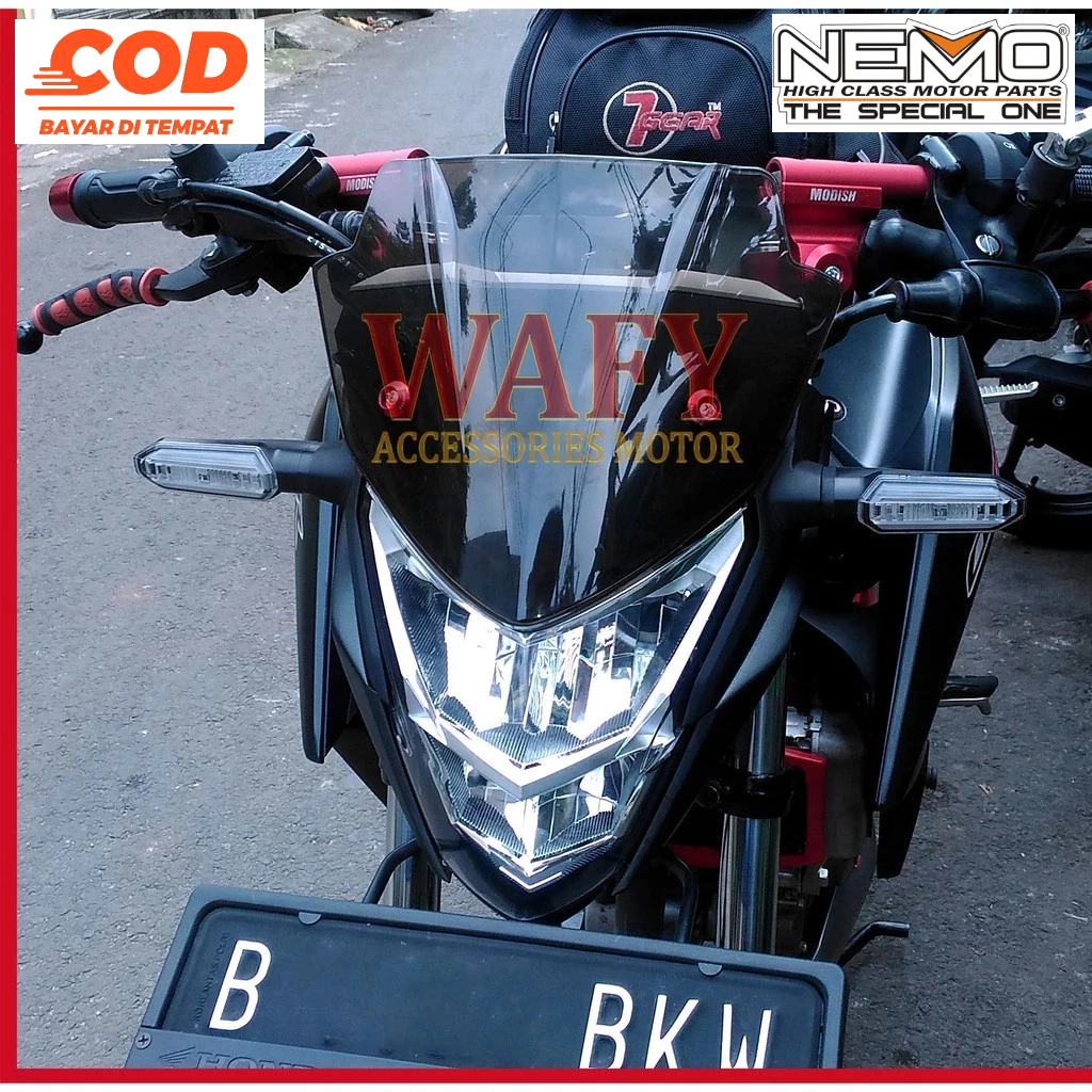 [VISOR + BAUT ] Visor New Cb150R Nemo Visor Ncb150R Windshield New Cb150 R Visor Cb 150 R + Baut