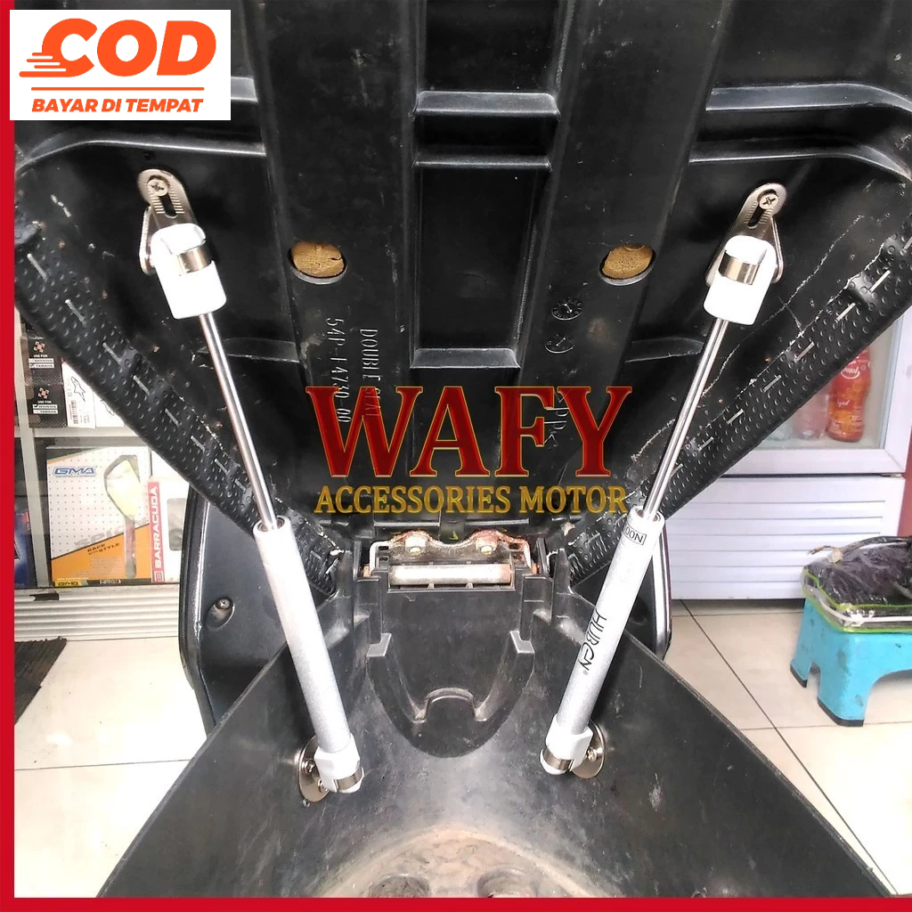 Hidrolik Jok Universal Heben Gas Spring HUBEN GS-100 N 1 Pcs / Hidrolik Lemari Pegas Jok motor Hidro