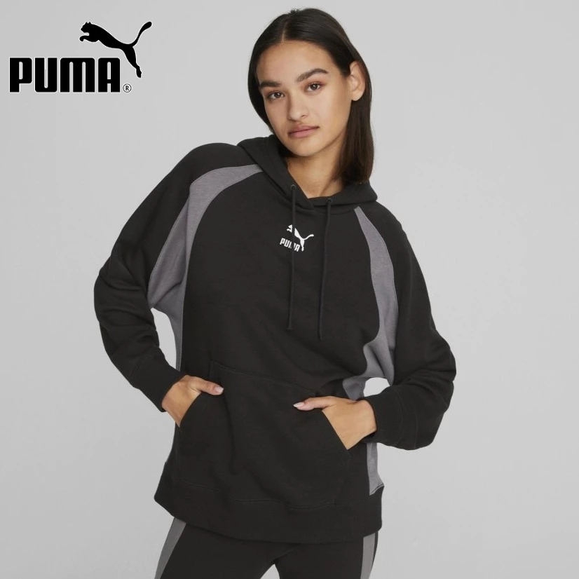PUMA Jaket Hoodie Wanita Classics Block Hoodie Tr 538191 01