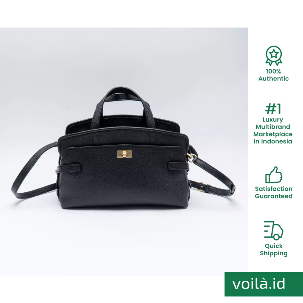 [12.12 Dealcember] Wilson Crossbody Bag Grain Leather Black