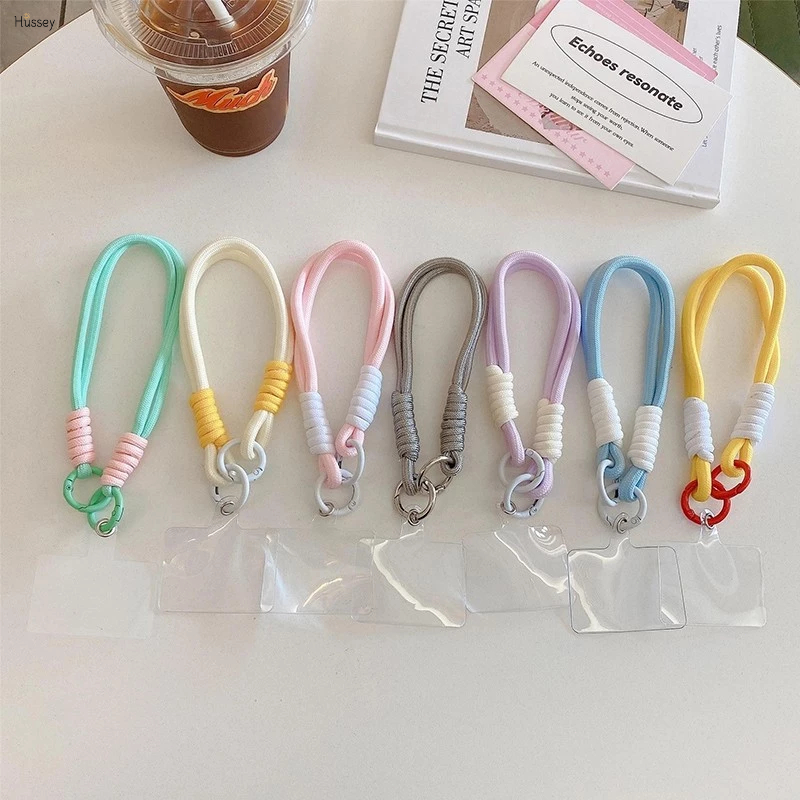 Tali HP String Gantungan Tali Pergelangan Tangan Dikepang Rantai Ponsel Antihilang Casing HP Warna K
