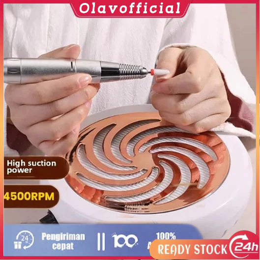 COD 4500 RPM Alat Penghisap Debu Kuku 4500 RPM Kecepatan Dapat Diatur 80W 40W dengan Filter untuk Pe