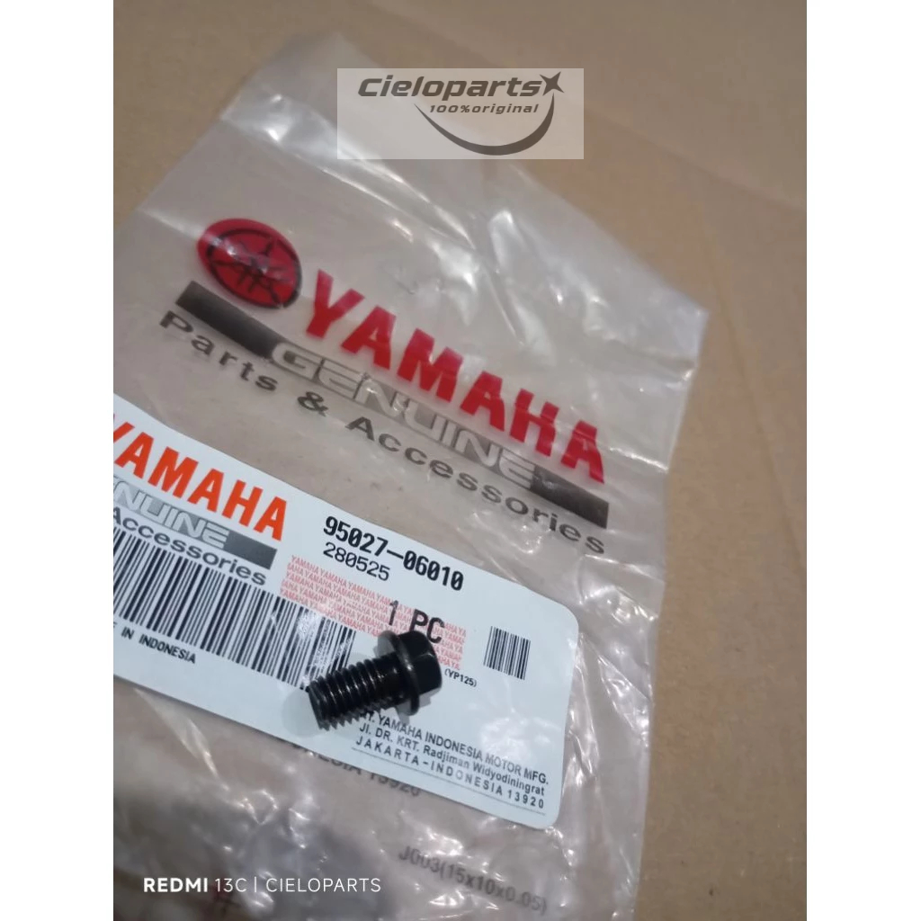 Baut Gear Depan Yamaha JUPITER MX 135, MX KING, R15, VIXION, Byson, Xabre 95027-06010