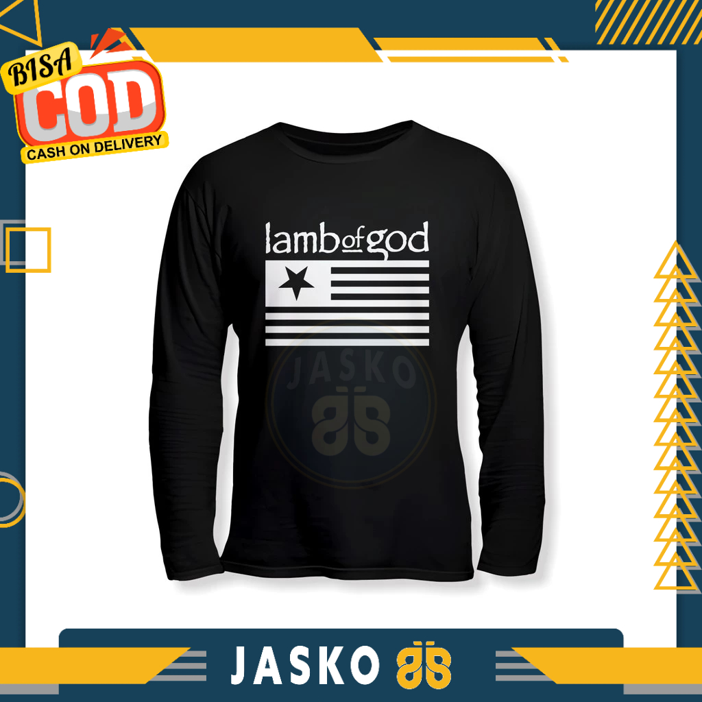 Baju Tshirt Lamb of God v2 Lengan Panjang Baju Musik