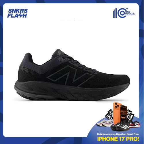 NEW BALANCE 860 Triple Black Sepatu Lari Pria - M860N14 - Size 42