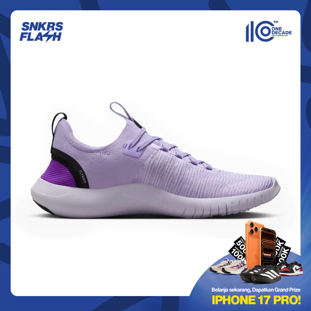 NIKE Free Rn Fk Next Nature Lilac Bloom Sepatu Lari Pria - DX6482500 - Size 37.5