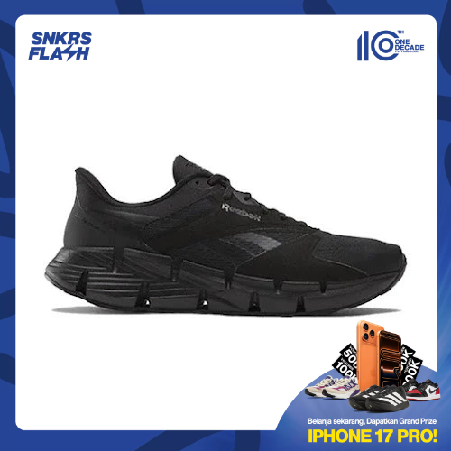 REEBOK Zig Dynamica 5 Black Sepatu Lari Pria - R00074662