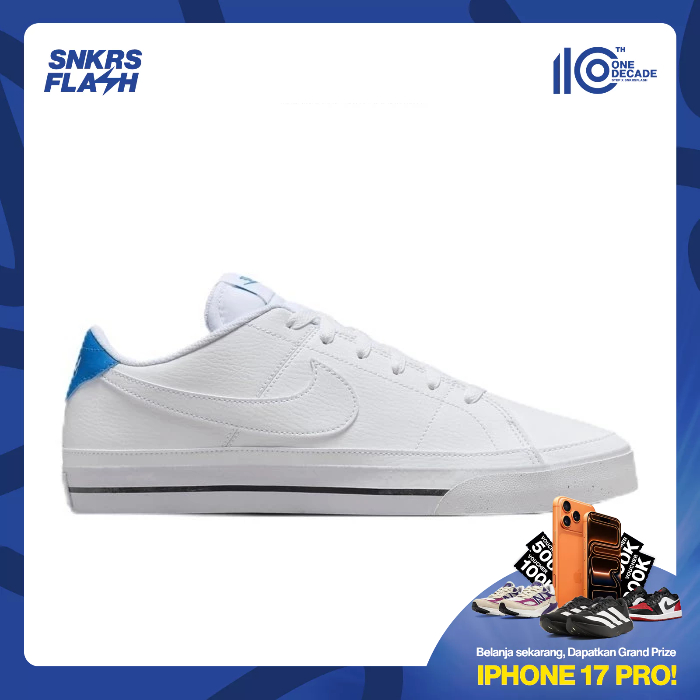 NIKE Court Legacy Next Nature White Blue Sepatu Sneakers Pria - FQ8226101