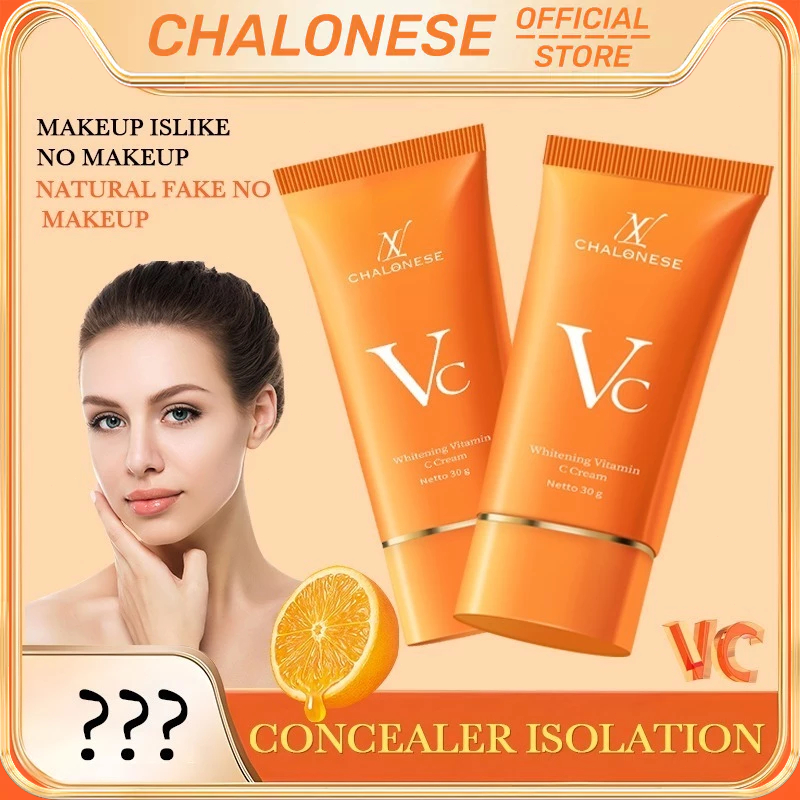 5X Vitamin C Tone Up Cream/Vc Makeup Cream/Lazy Cream Pelembab Wajah Krim Siang & Malam Cream Whiten