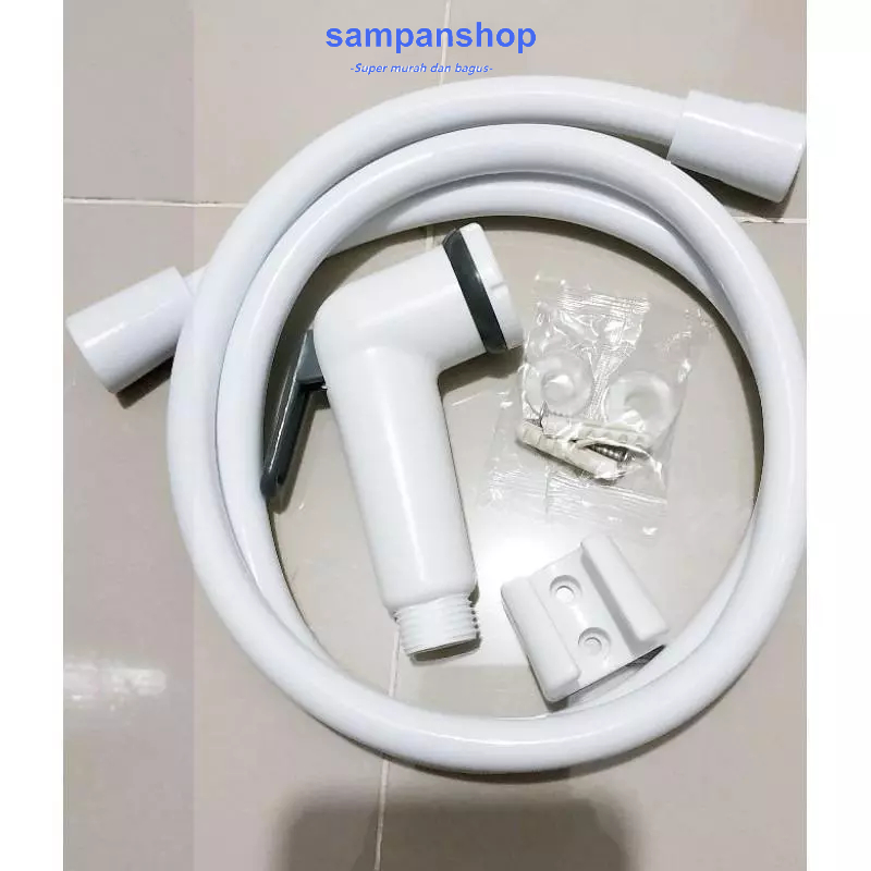 Selang Pipa Air Flex Jet Shower Selang shower mandi PVC honsu selang shower toilet cebok PVC 1.2M  S