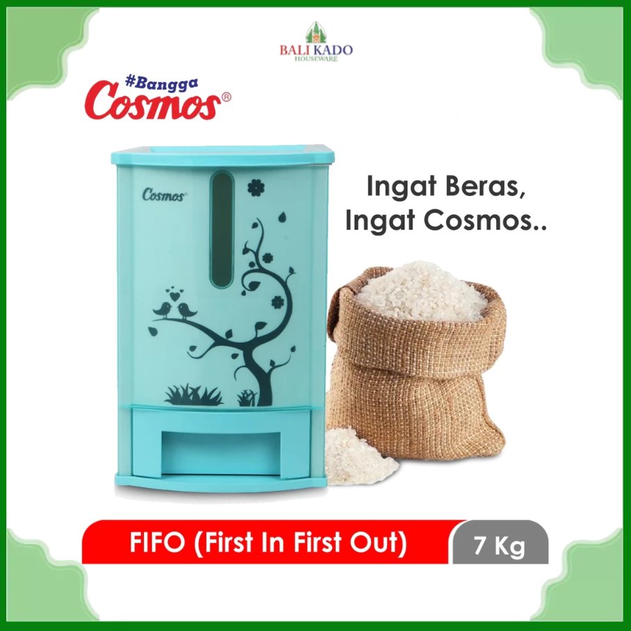 Cosmos Rice Box Tempat Penyimpan Beras 7 kg / Tempat Beras Pundi 7 kg Cosmos 007