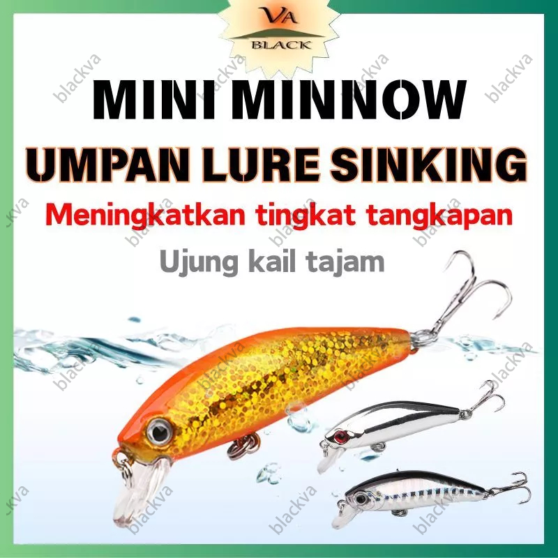MICRO JIG UMPAN LURE MINNOW SINKING (5.5cm/6g) WTD Umpan Pancing Mino Jarak Jauh Umpan Ikan Palsu Bi