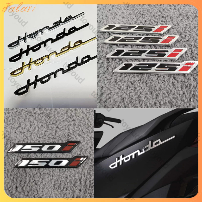 3D Honda Dekorasi Tangki Bensin Motor Emblem Honda Latin Stiker Honda Latin Timbul 3D [Falari]