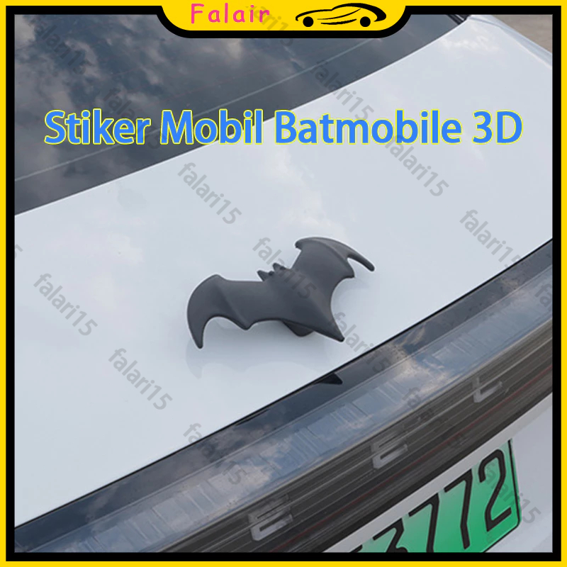 Stiker Batmobile 3D Silikon Berlubang 3D Perekat 3M Modifikasi Mobil