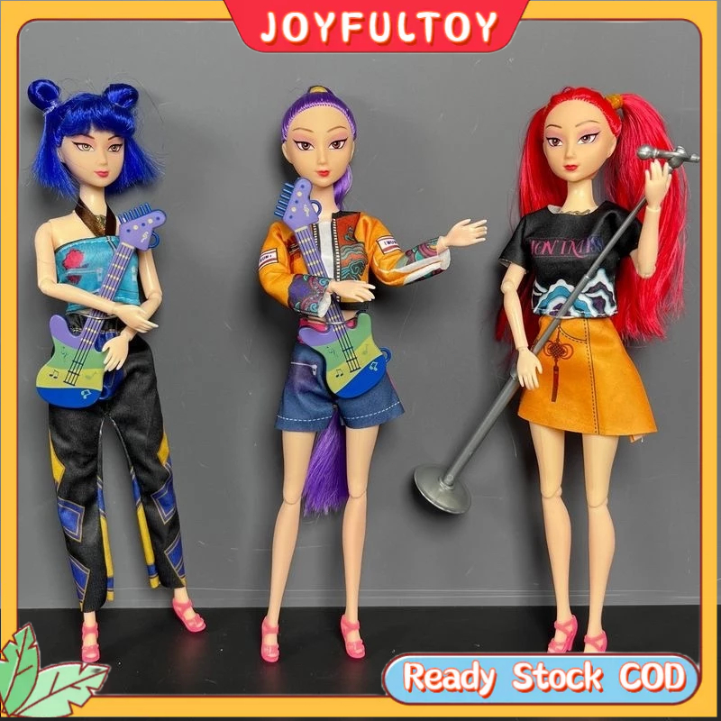 <MURAH COD>Figure Kpop Demon Hunters Huntrix Rumi Mira Zoey Mainan Pajangan Anime Doll Kid Toy Bonek
