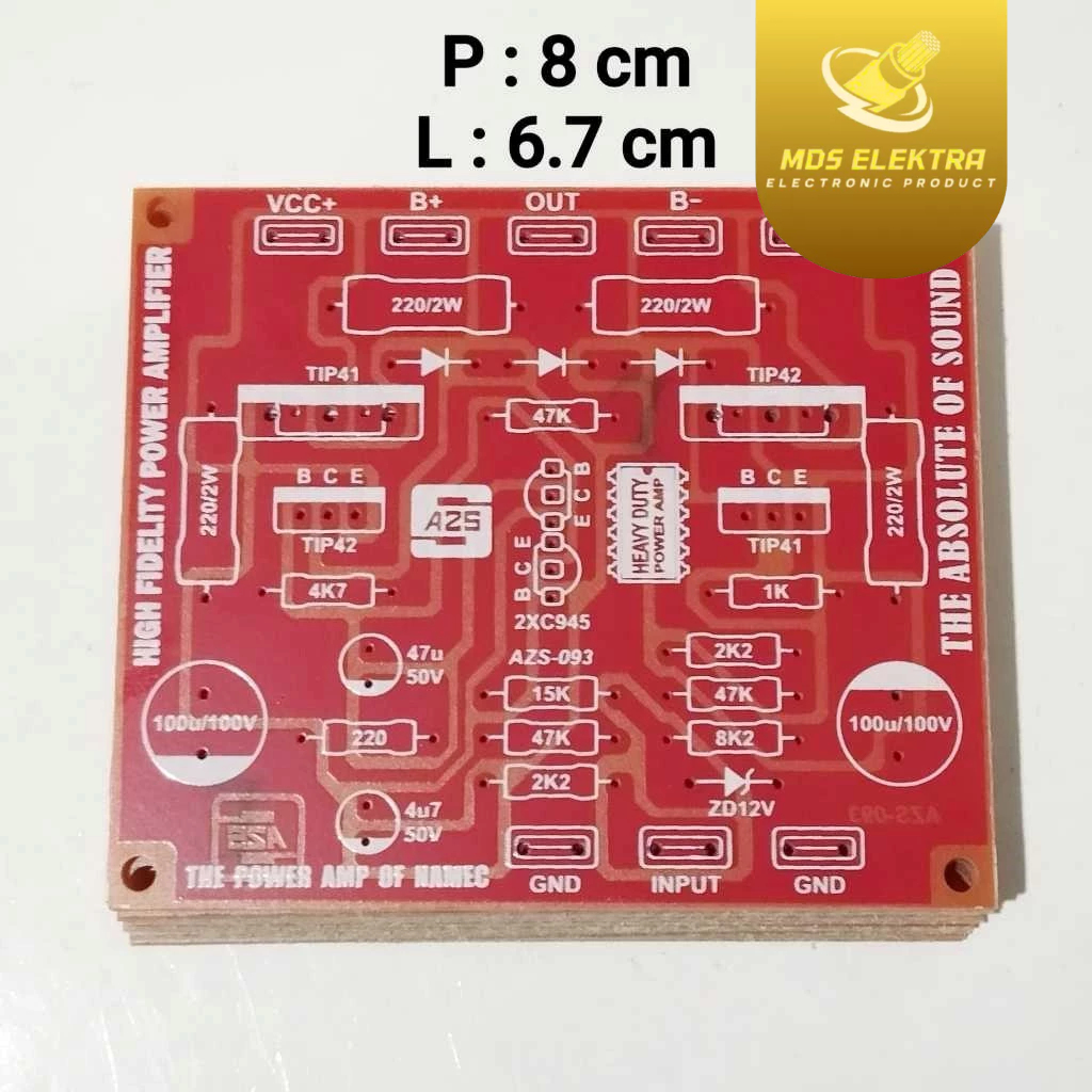 PCB NAMEC The Power Of NAMEC Mono PCB The Power AMP Of Namec PA-061