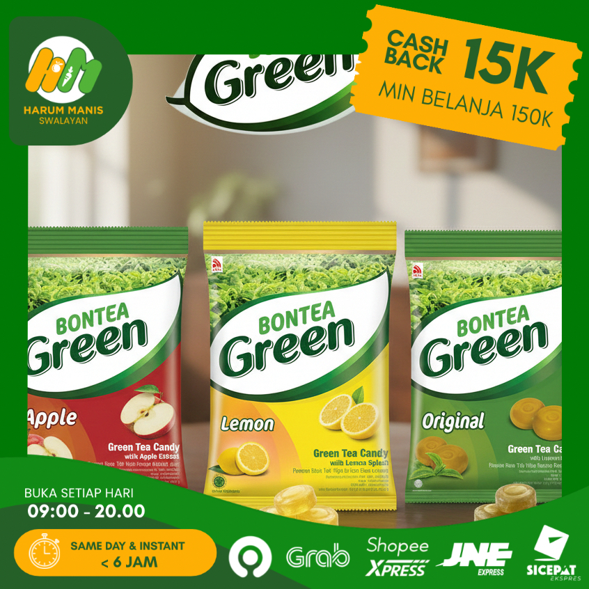 PERMEN BONTEA GREEN 135 GR / PERMEN BONTEA RASA LEMON / PEREMEN BONTEA RASA ORIGINAL / PERMEN BONTEA
