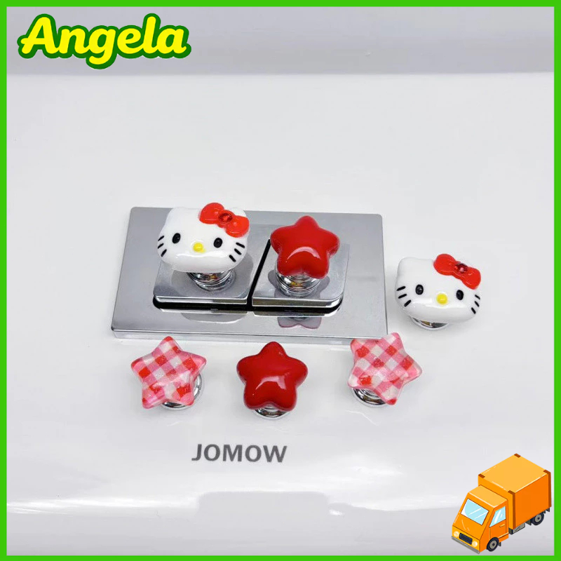 Tombol Flush Toilet Lucu ANGELA - Tombol Bantu Flush Tangki Toilet Kamar Mandi Kreatif
