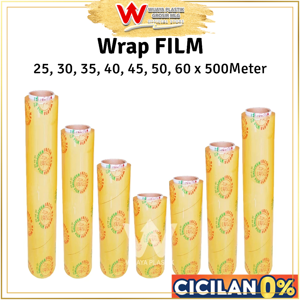 [PROMO] Wrapping Film Roll ( 25 30 35 40 45 50 60 x 500 Meter ) @Roll | wrap uk sedang besar jumbo f