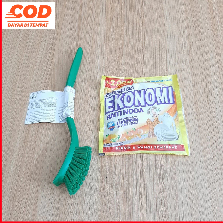 Paket Isi 2 + Sikat Cuci Motor + Sabun Cuci Motor Ekonomi Paket Cuci Mesin Motor