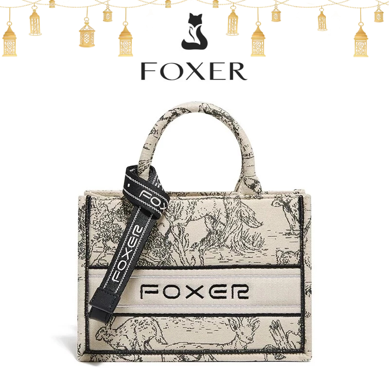 FOXER Tas Bersulam Wanita Tas Crossbody Mewah Ringan Tas Wanita Modis