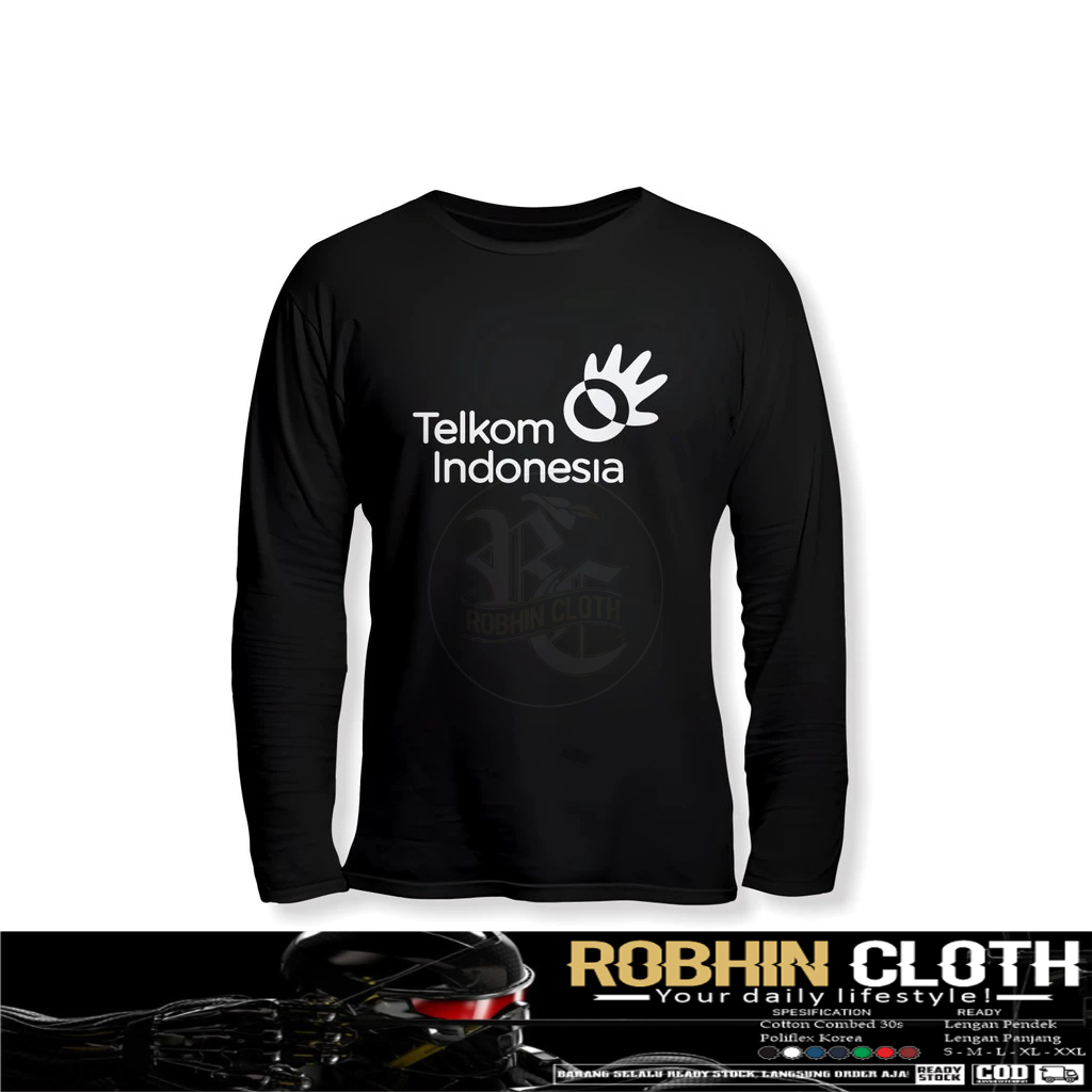Kaos Baju Telkom Indonesia Lengan Panjang Baju Perusahaan