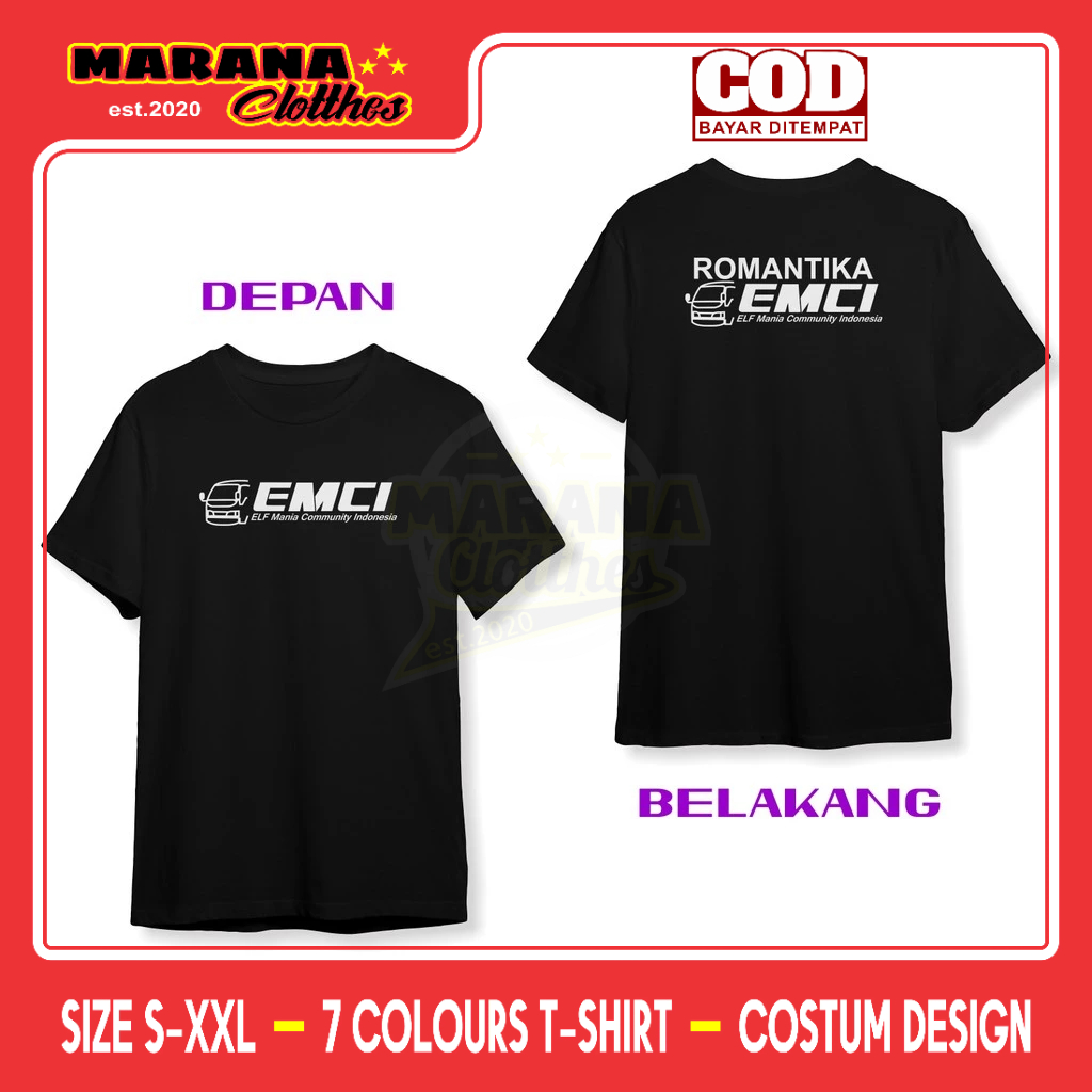 Kaos ELF MANIA COMUNITY ROMANTIKA DB Baju Otomotif