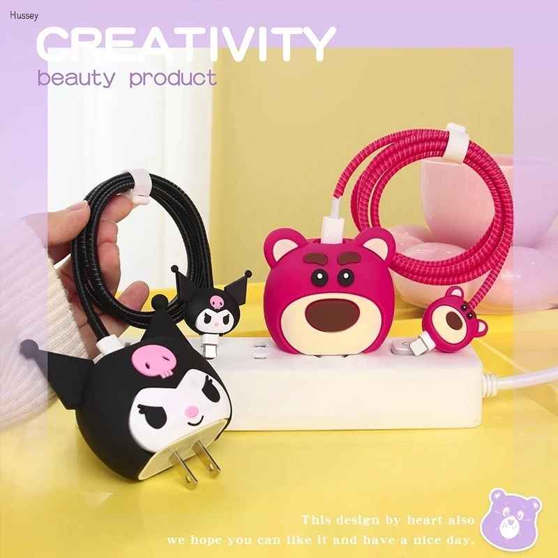 Oppo & Realme Charger Pelindung Kabel 33w&44w | Set 5 PCS Paket Cover Pelindung Kabel & Kepala Charg