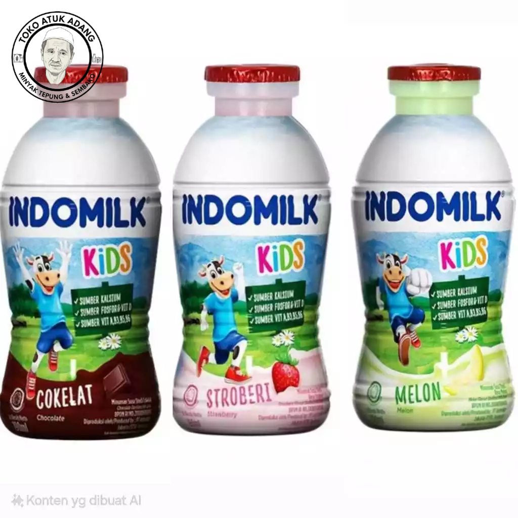 TAA Indomilk 190 Ml Susu Indomilk Kemasan Botol