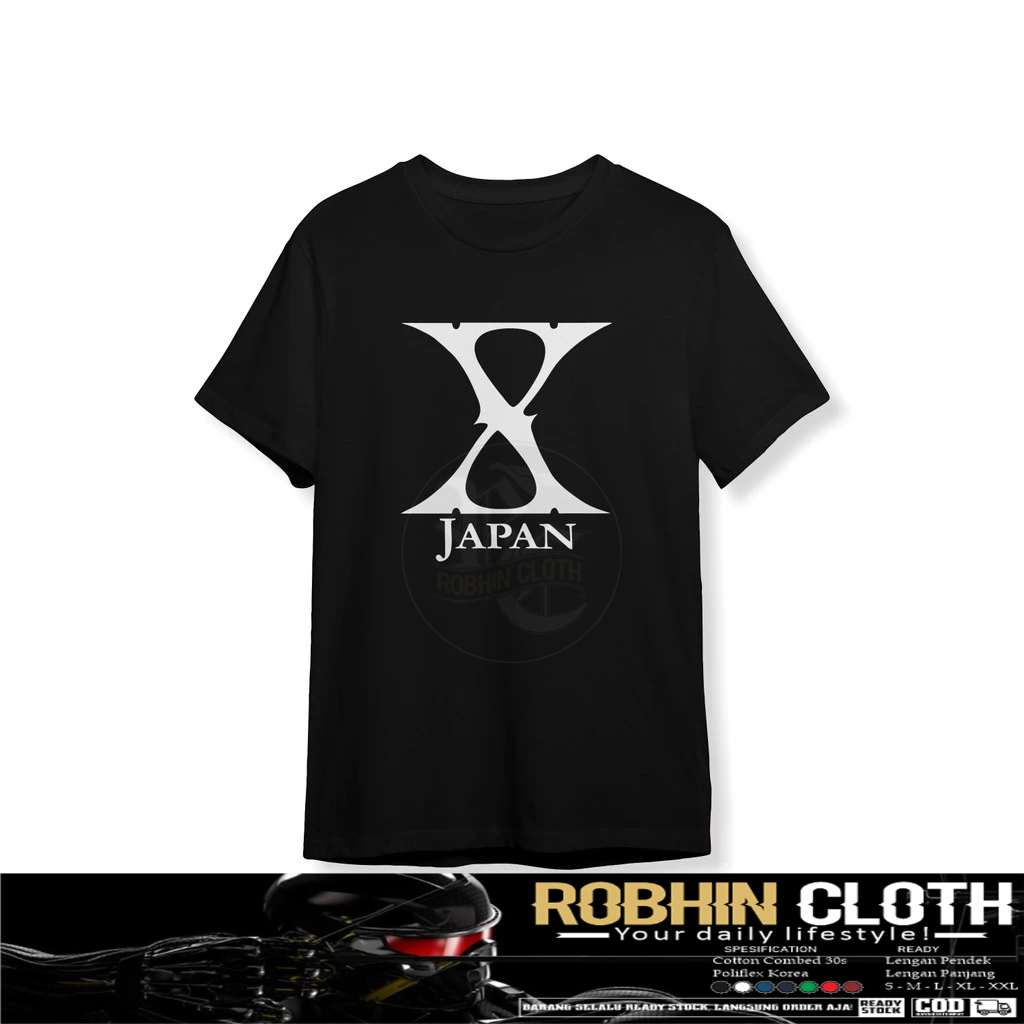 Kaos Baju Band X Japan Logo Baju Musik
