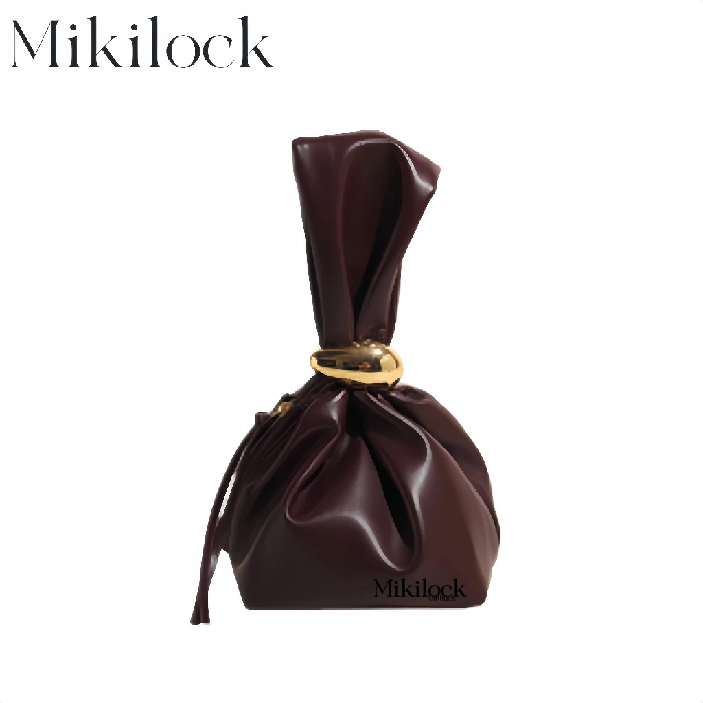 Mikilock Tas Wanita Top Handle Bag/ Kulit Premium Tas /Tangan Jinjing Korea /kecil gaya barat desain