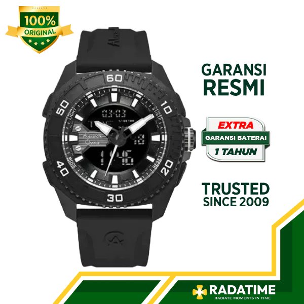 Jam Tangan Pria Alexandre Christie DiGi 100% Original 9502 MHRIPBADG