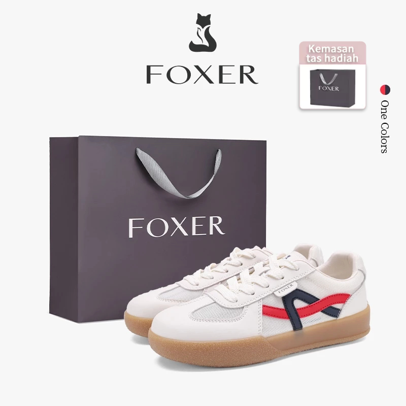 FOXER Sepatu Kets Bernapas Sepatu Kasual Putih Berbahan Mesh Serbaguna Yang Bernapas Sepatu Kets Ola