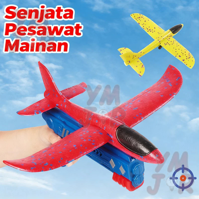 (OPP) SNI Mainan Anak tembakan Pesawat Terbang ada lampu / Mainan Tembakan Pesawat terbang