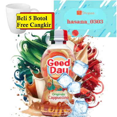 Good Day Botol Originale Cappuccino - 250 ML [ Beli 5 Gratis Cangkir ]