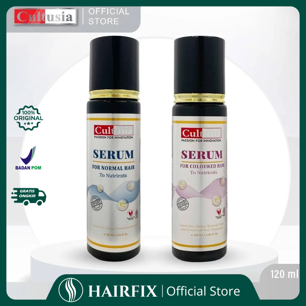Cultusia Hair Serum 120ML | Serum Rambut Untuk Rambut Normal & Diwarnai/Coloured