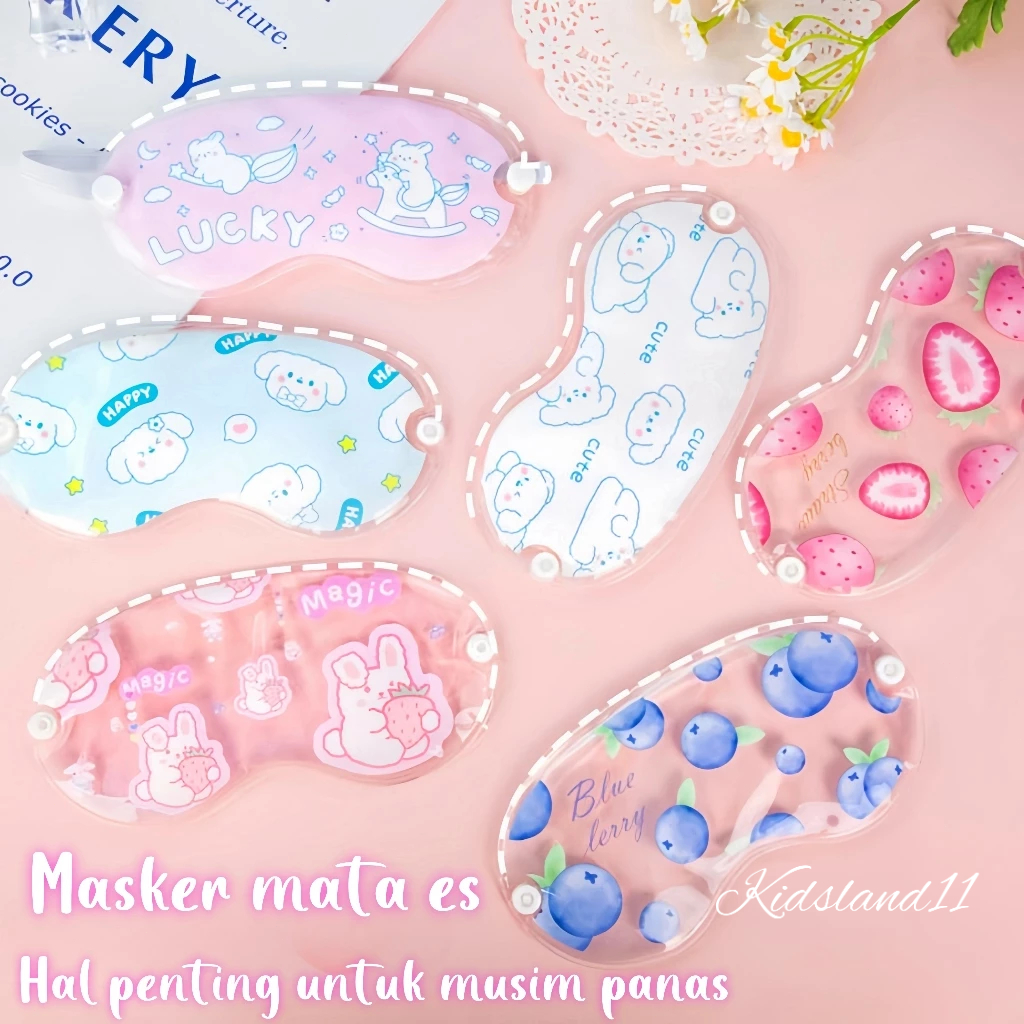 Gel mata High Quality kompres penutup mata masker gel mata Penutup Mata Tidur Bantal Leher Miniso Pe