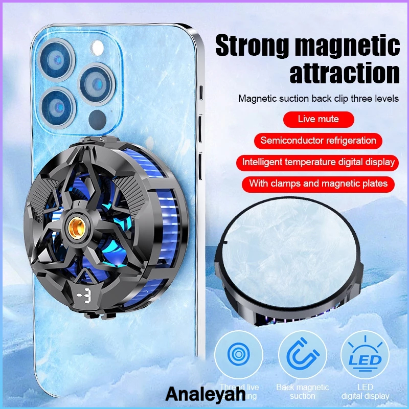 Pendingin HP Fan Cooler HP Funcooler Untuk Game Tanpa Kabel Radiator Fan Gaming Phone- ALY