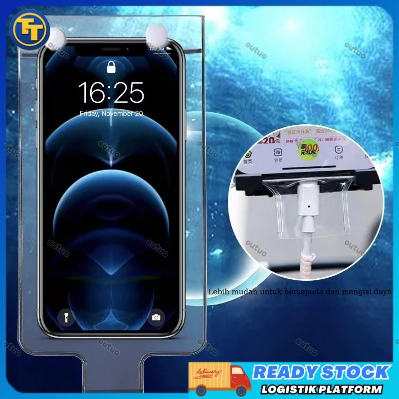 HP waterproof Tas hp motor anti air/Aman Anti Air Phone Holder Tas Motor/Holder Hp Motor Tas Waterpr