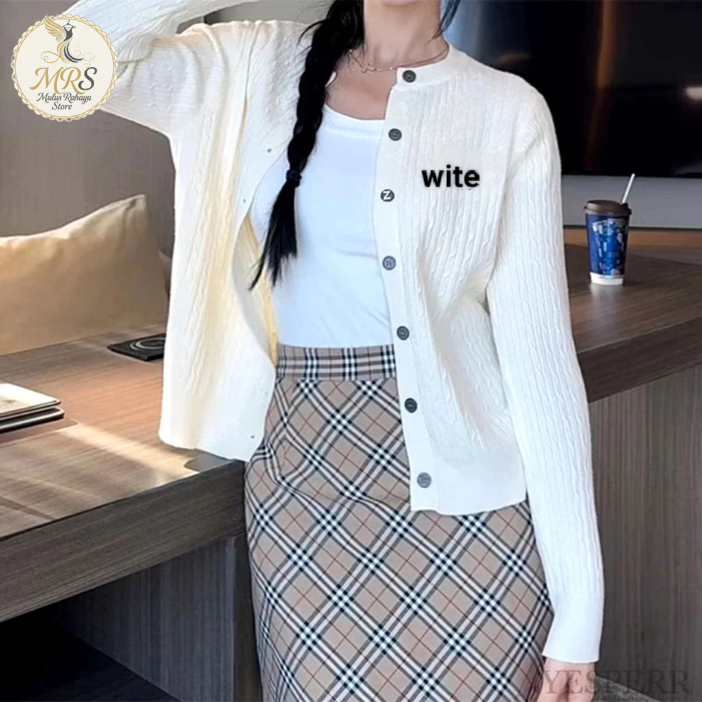 Cable-knite Cardigan/Bianca Cable Ollop/Cardigan cable knitwear