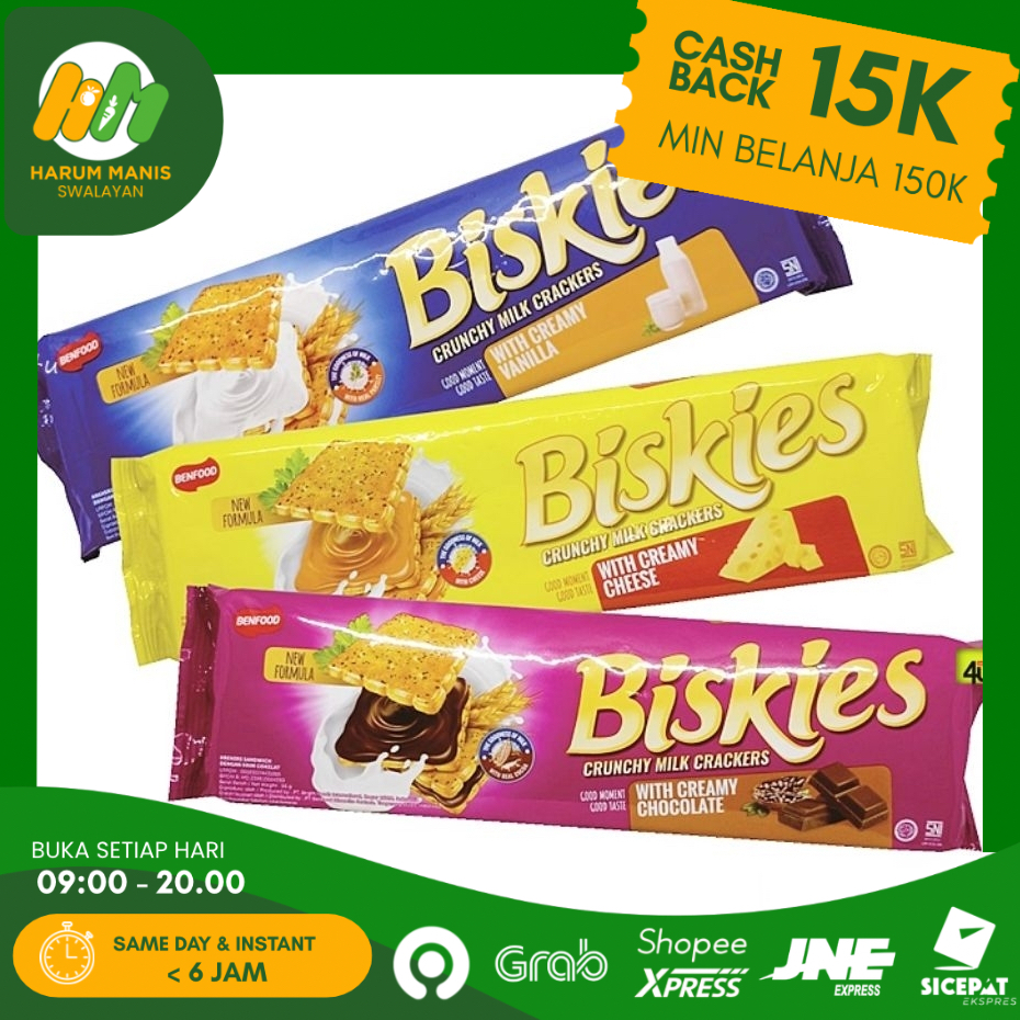 BISKUIT BISKIES 96GR / BISKIES CRACKERS / BISKIES CHEESE / BISKIES VANILA / BISKIES CHOCOLATE / BISK
