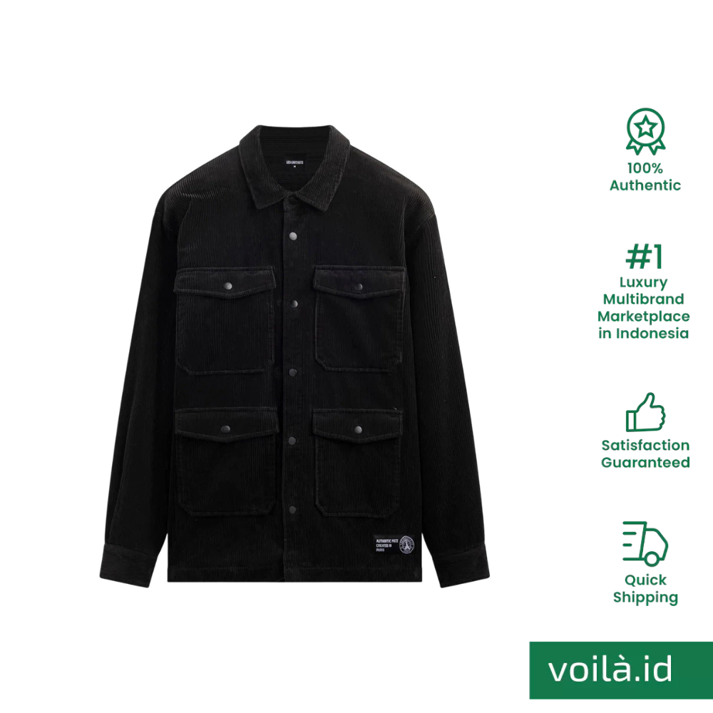 Corduroy Club Paris Long Sleeve Shirt Grey