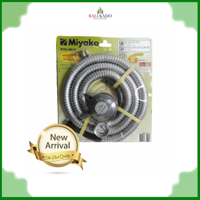 Miyako Selang dan Regulator RMS-206M / Selang Regulator Meter Miyako 206M Selang Komplit Miyako 206