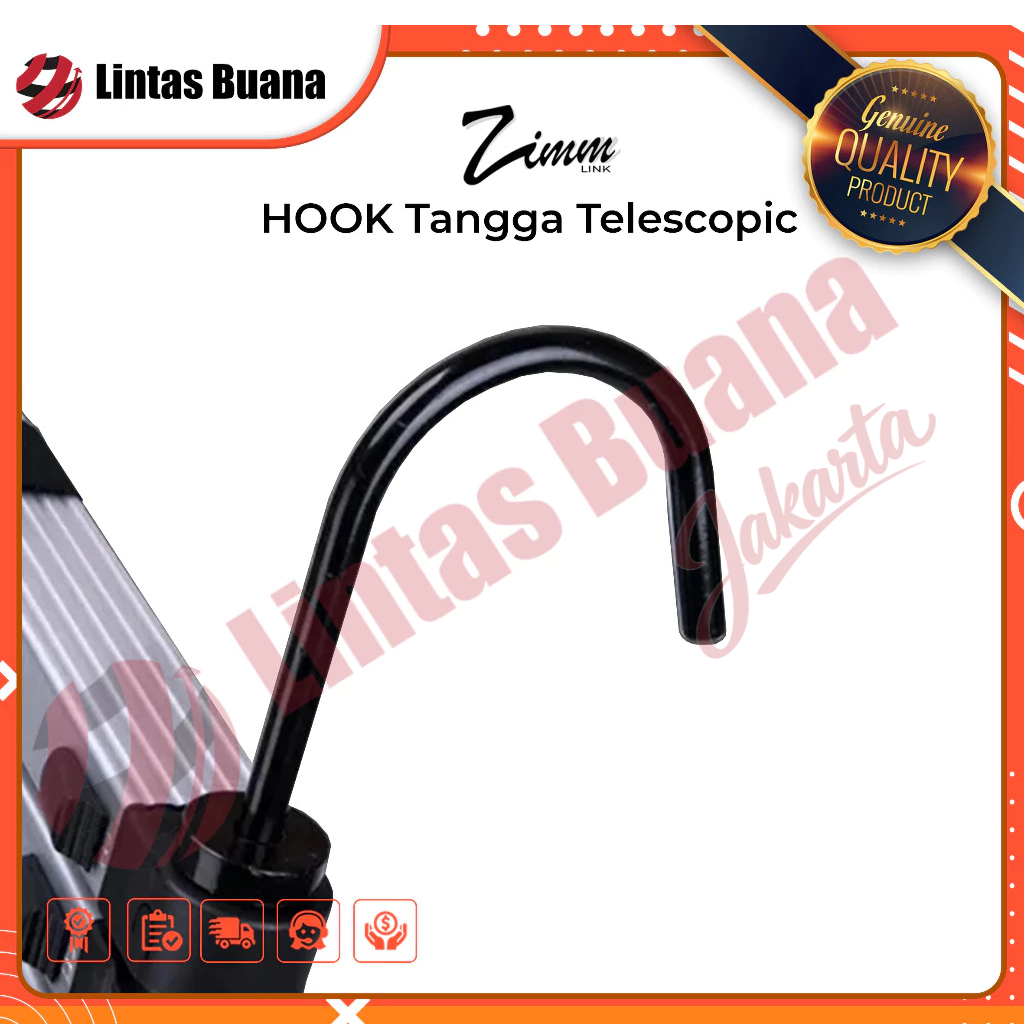 Hook / Pengait Tangga Telescopic Aluminium Zimmlink