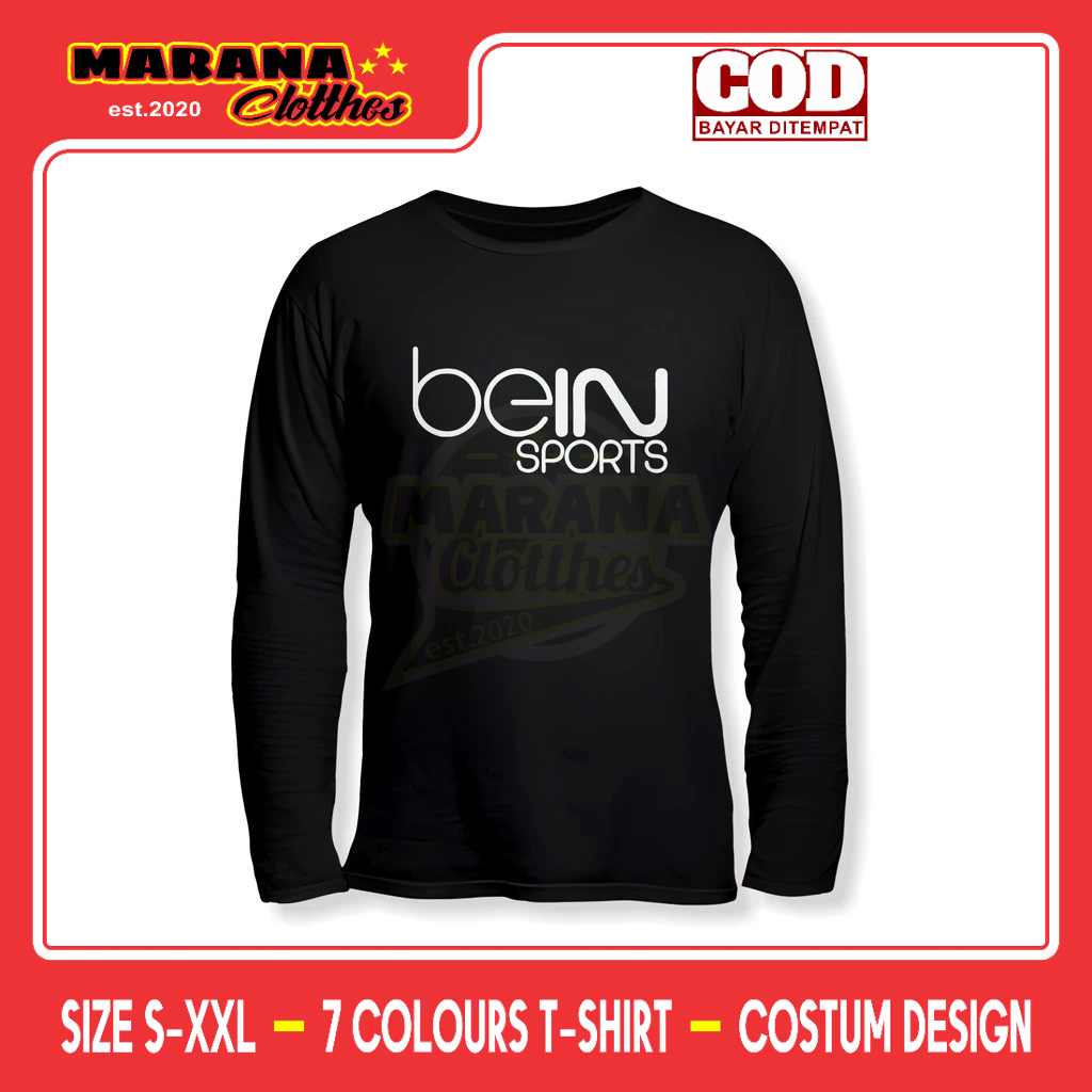 Kaos BEIN SPORT Lengan Panjang Baju Perusahaan