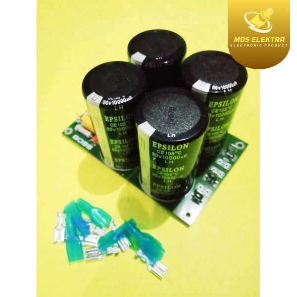 Kit PSU 4 Elco Epsilon 10000uF 80V Original Plus Skun PCB