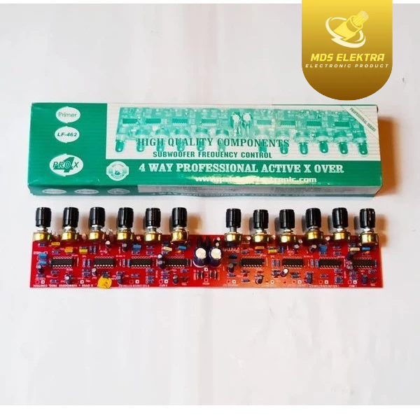 Kit 4 Way Professional Active Crossover Plus Box